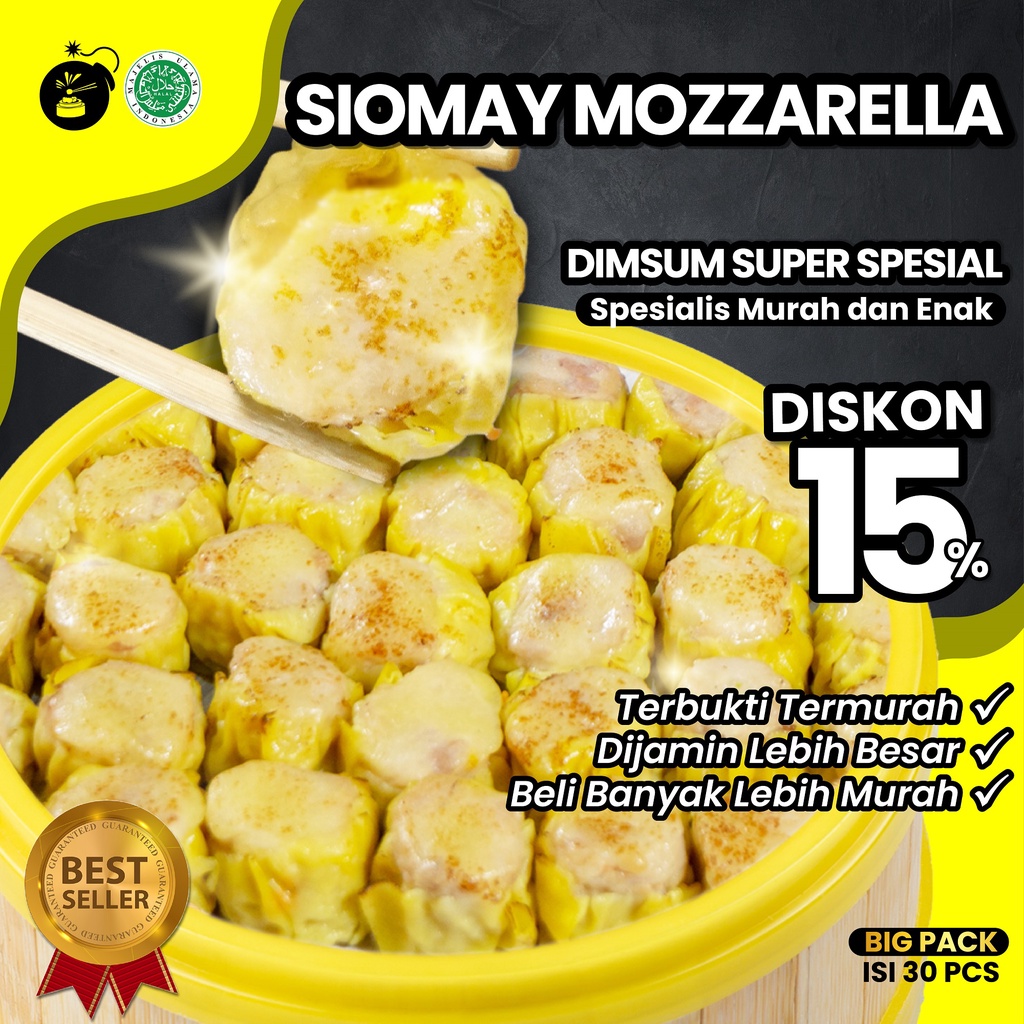 Jual Dimsum Siomay Somay Keju Mozzarella Frozen Food Halal Mbledos