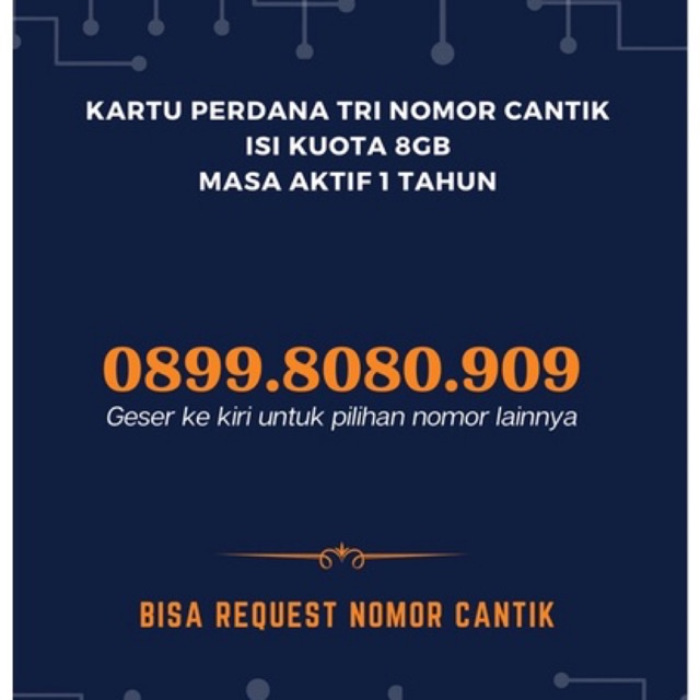 Nomor Cantik TRI 030322.3