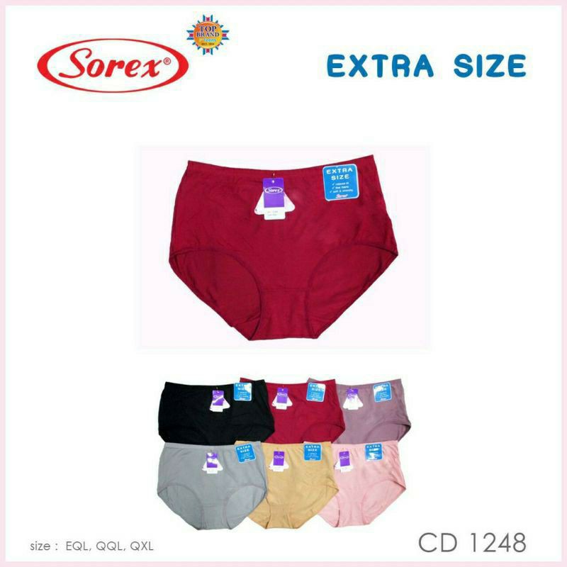 CELANA DALAM WANITA SOREX SUPER SOFT EXTRA SIZE JUMBO 1248 HARGA PER 1 Biji