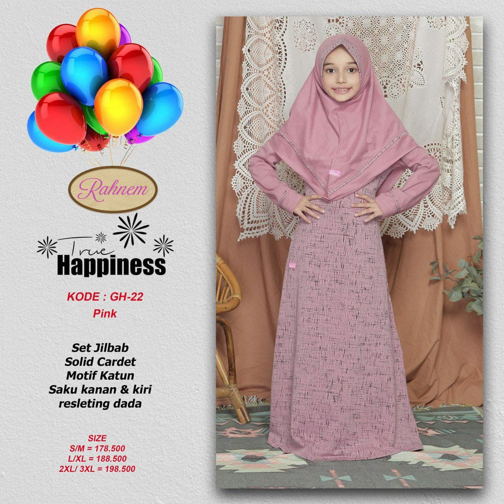 Baju Muslim Anak Perempuan / GH-22 / Fashion Muslim