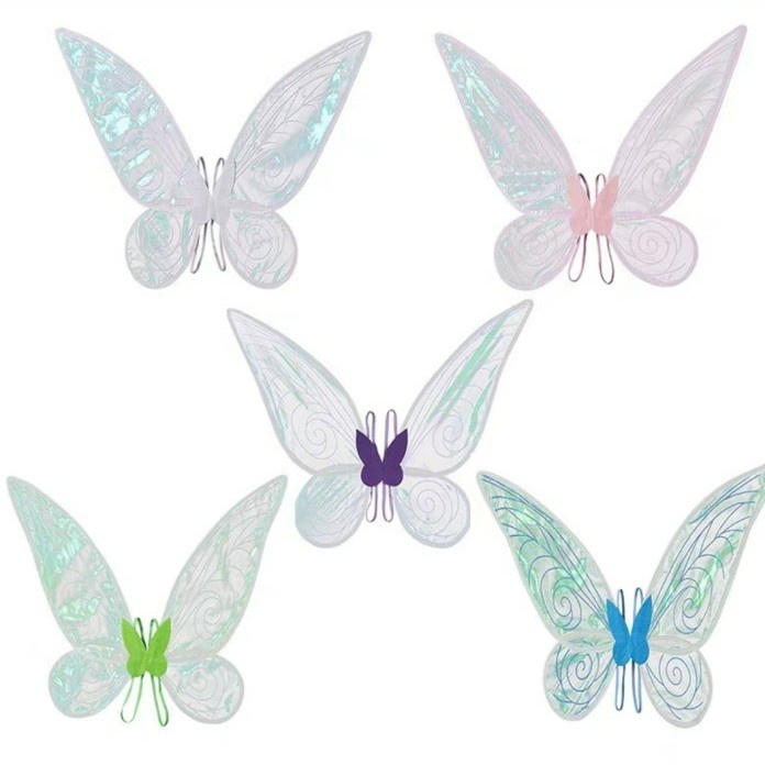 Elf Wing Clear Swirl Fairy Wings Sayap Peri anak transparan