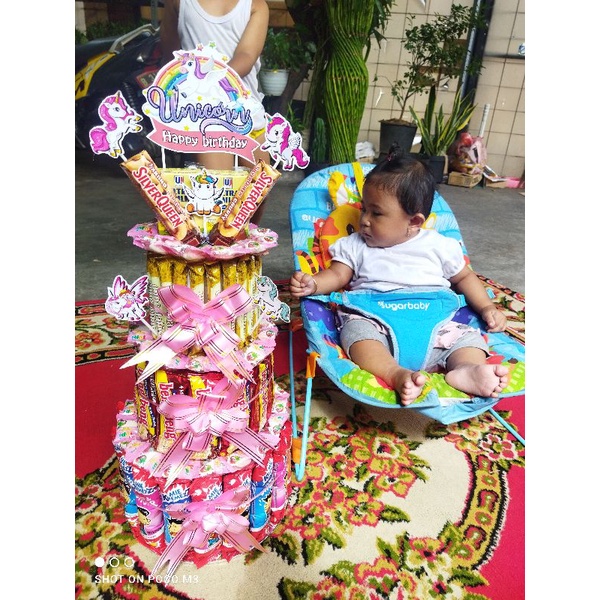 

(Link GOJEK) SIZE BESAR snack tower - snack cake - snack tart - cake snack ultah birthday - hampers snack - bucket snack