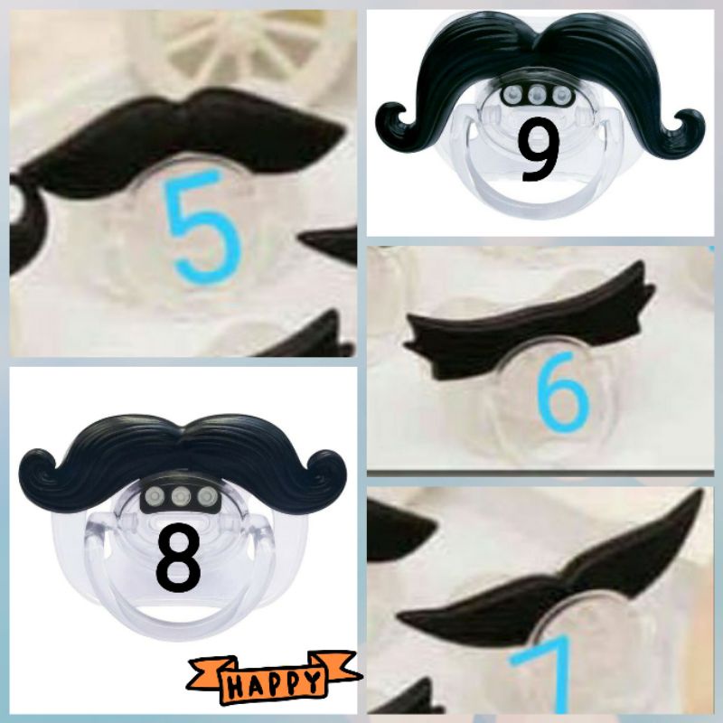 Ready Surabaya. Empeng kumis. Baby pacifier