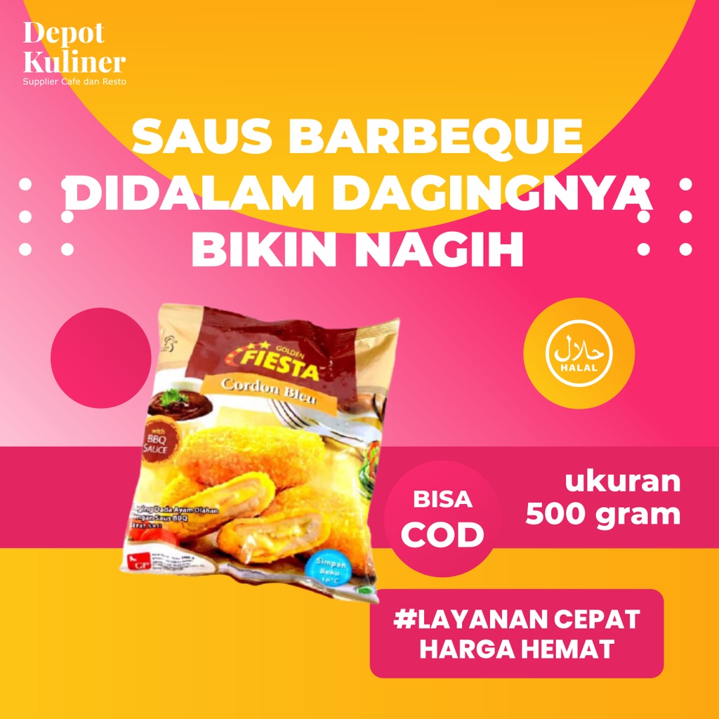 Golden Fiesta Nugget Cordon Bleu 500GR / Naget Dada Ayam