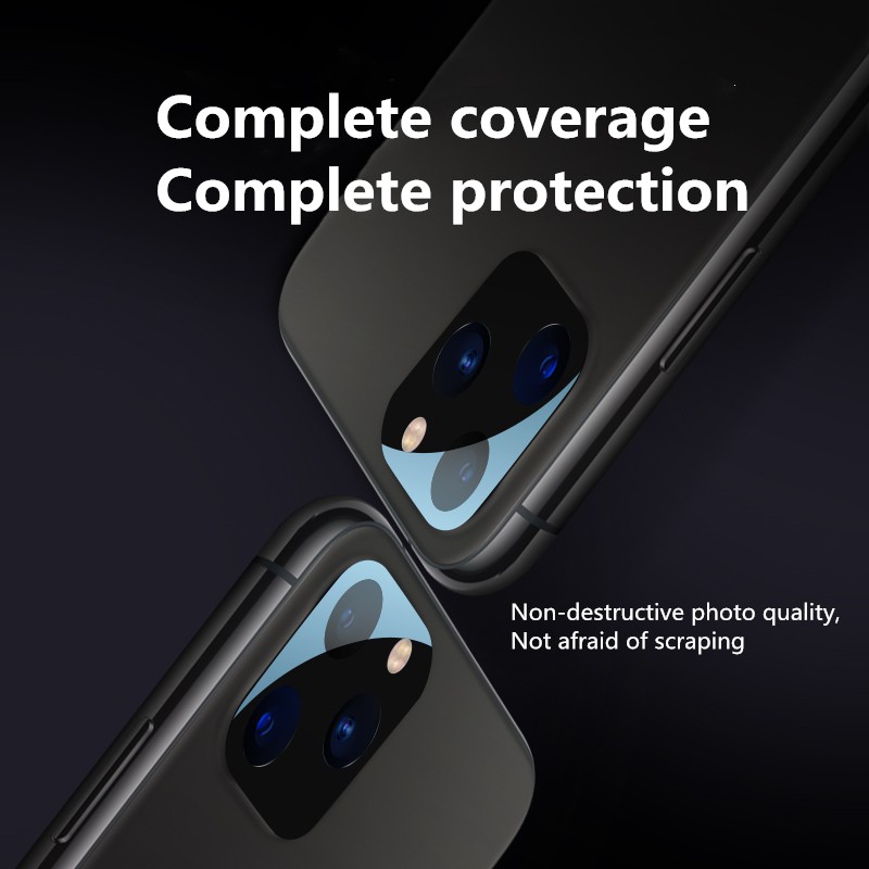 Kamera kaca tempered Perlindungan iPhone11Pro Max cincin lensa iPhone 12 Pro Max sintesis film temper