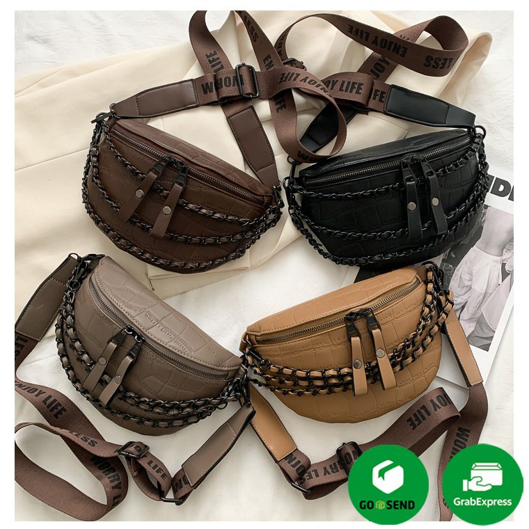 BISA COD! Tas Waist Bag wanita Import Tas Selempang Wanita 7220