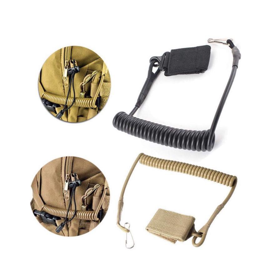 TERLARI5 Spring Spiral Tactical Sling Tali Spiral Airsoft Lanyard Coiled