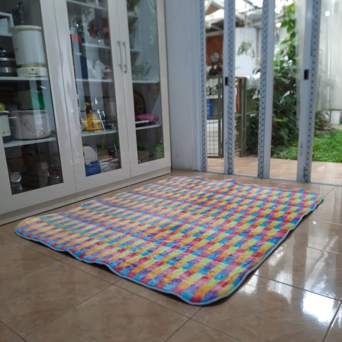 Karpet Malaysia Fonix Busa Bulu F126 140x170 Tikar Lantai Anti Slip-1