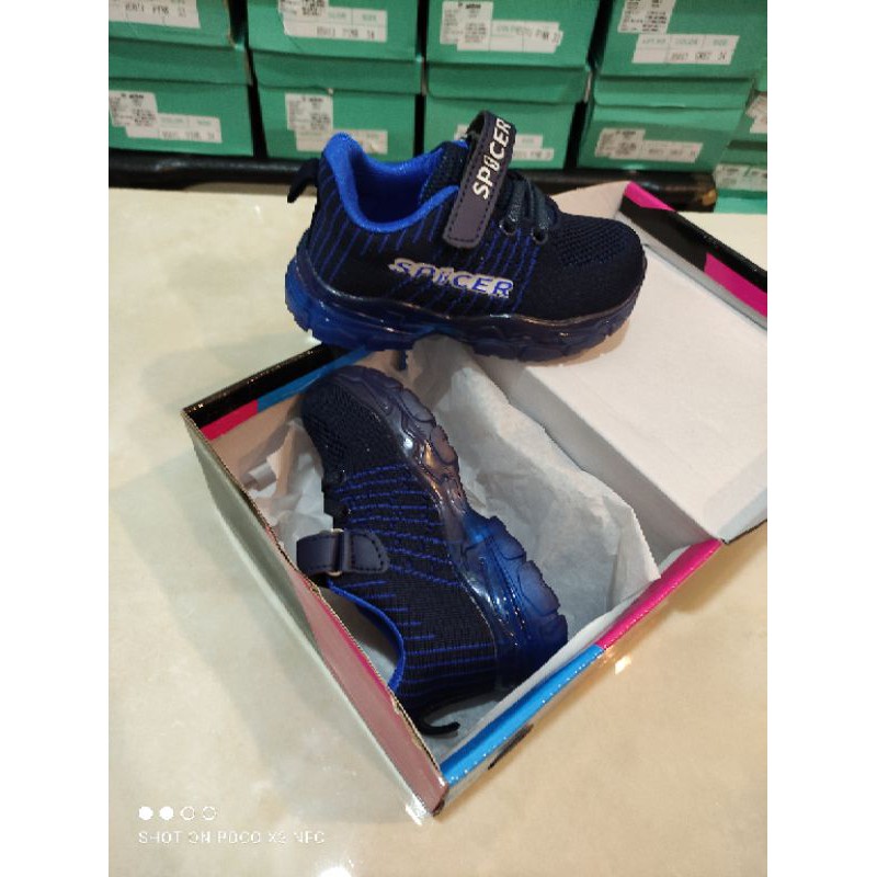 Sepatu Anak Lampu Led Impor Spicer