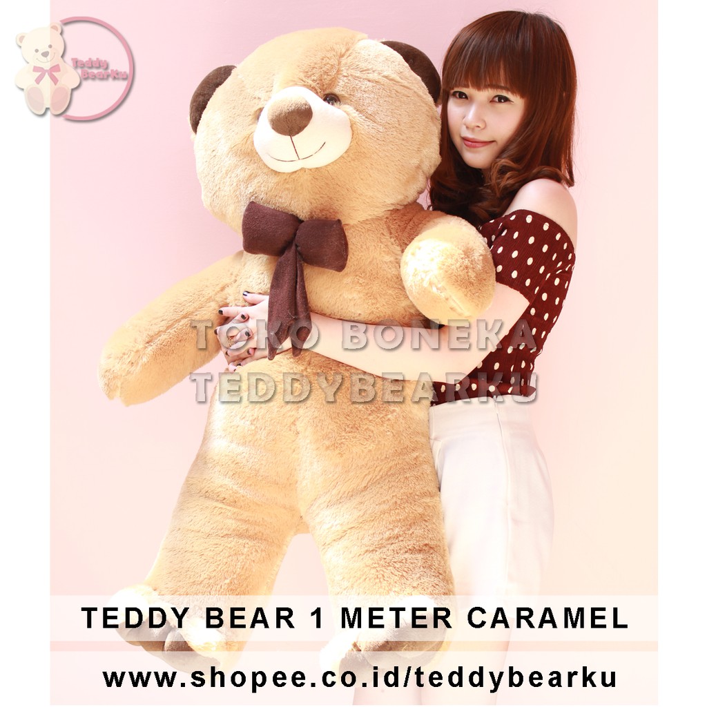 TEDDY BEAR JUMBO 1 METER CARAMEL