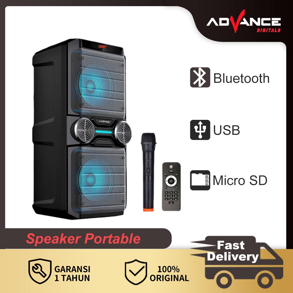 Advance Bluetooh Speaker Meeting Portable with Microphone Mic Karaoke K8D