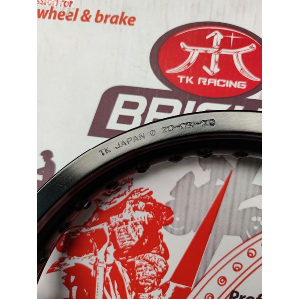 Velg Pelek tk bright ring 14 ukuran 185 hole 36