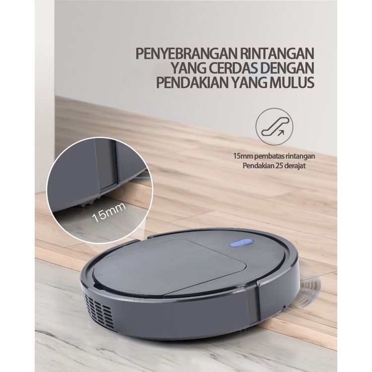 menyapu, mengepel, dan menyedot debu 3-in-1 Vacum Robot Pembersih Debu Lantai Smart Vakum Vacuum Cleaner