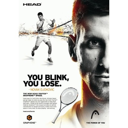 Raket Tenis HeAd YOUTEK GrApHeNe sPeEd PRO NoVaK DJOKOVIC RaCqUeT ORIGINAL 2013