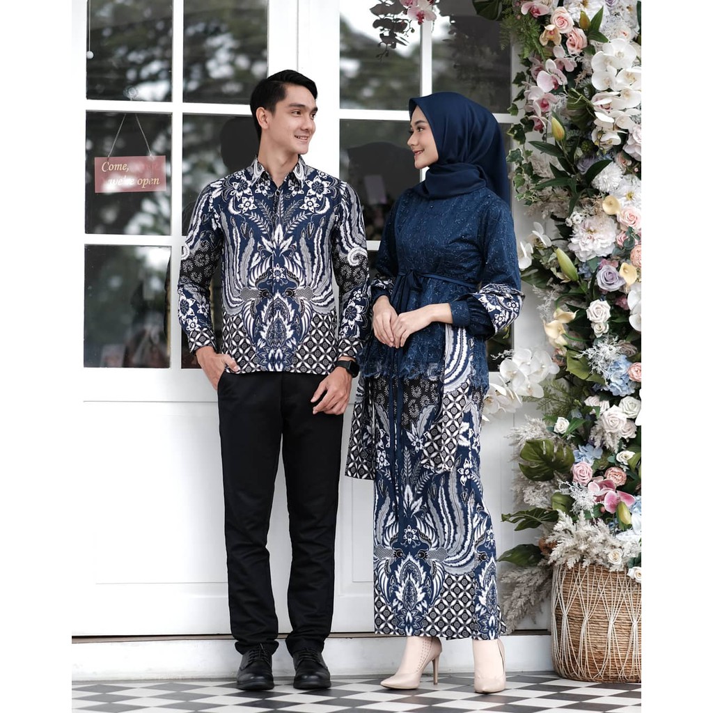 ADA ANAK !!! SHOPASHOP SOLO BATIK kebaya Couple Adisty Tulle Mutiara