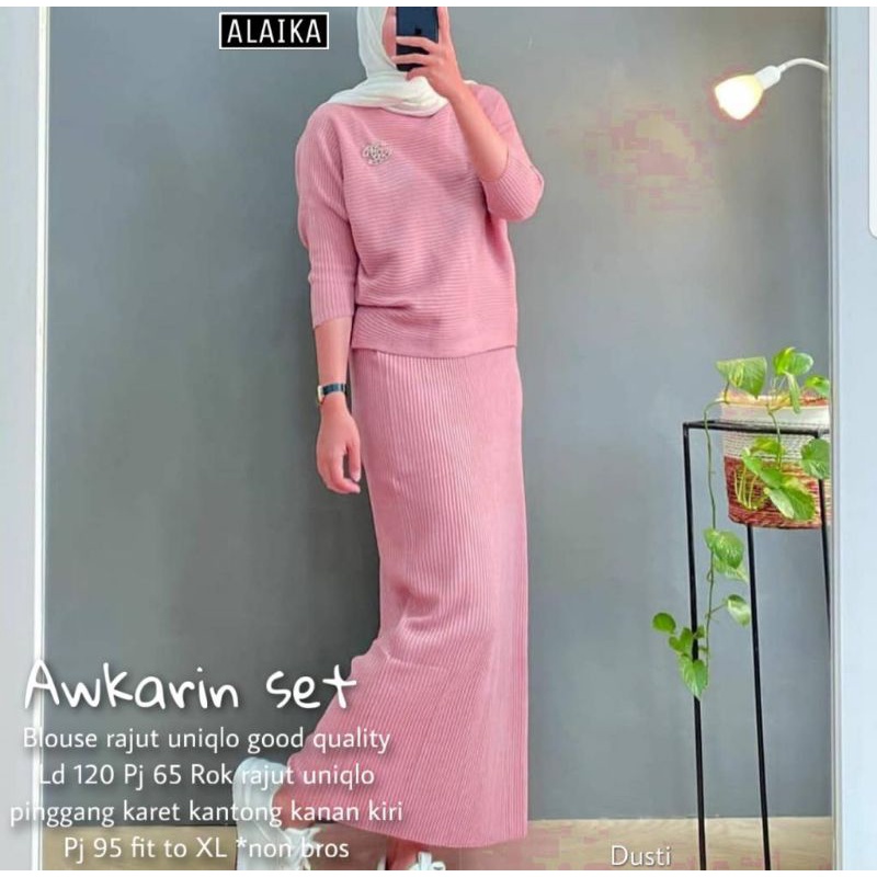 AUKARIN SETELAN ROK WANITA KEKINIAN BY ALAIKA