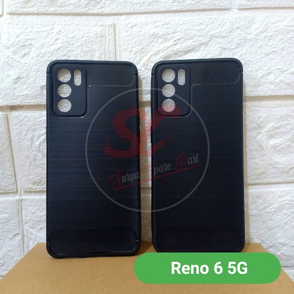 SOFTCASE OPPO RENO 5 - CASE IPAKY CARBON OPPO  RENO 5F  - SC