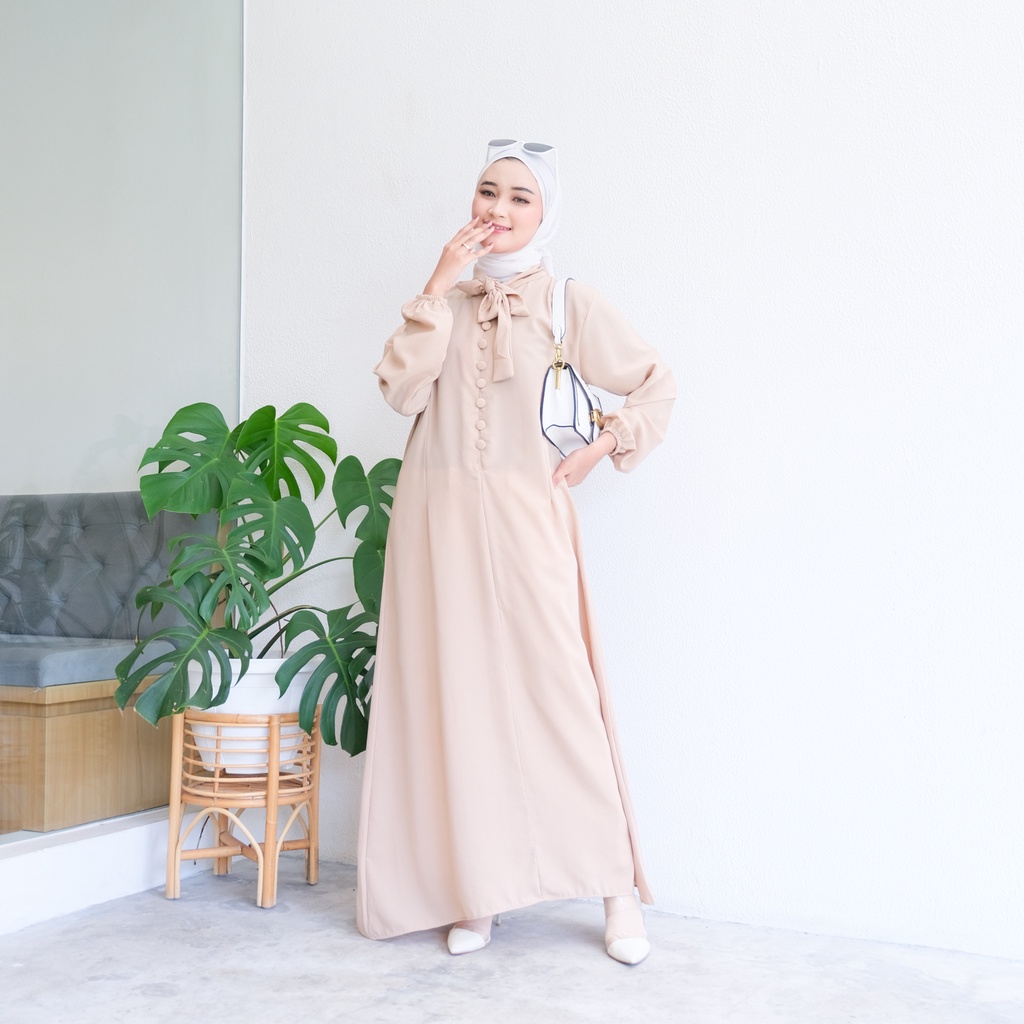 (MSB) GAMIS DHENA MAXI DRESS ATASAN REMAJA WANITA