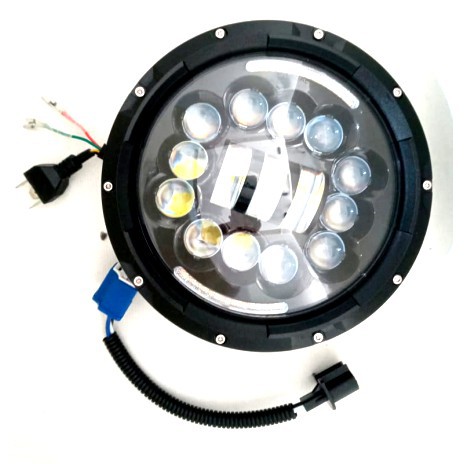 Lampu Utama LED DOT SAE Daymaker Spider Eye 7 Inchi Inci Inch 75W Mobil Motor 75 Watt