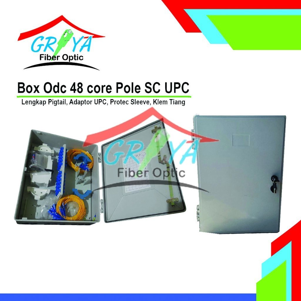 BOX Odc 48 Core SC UPC Lengkap / ODC 48 Core lengkap fiber optik