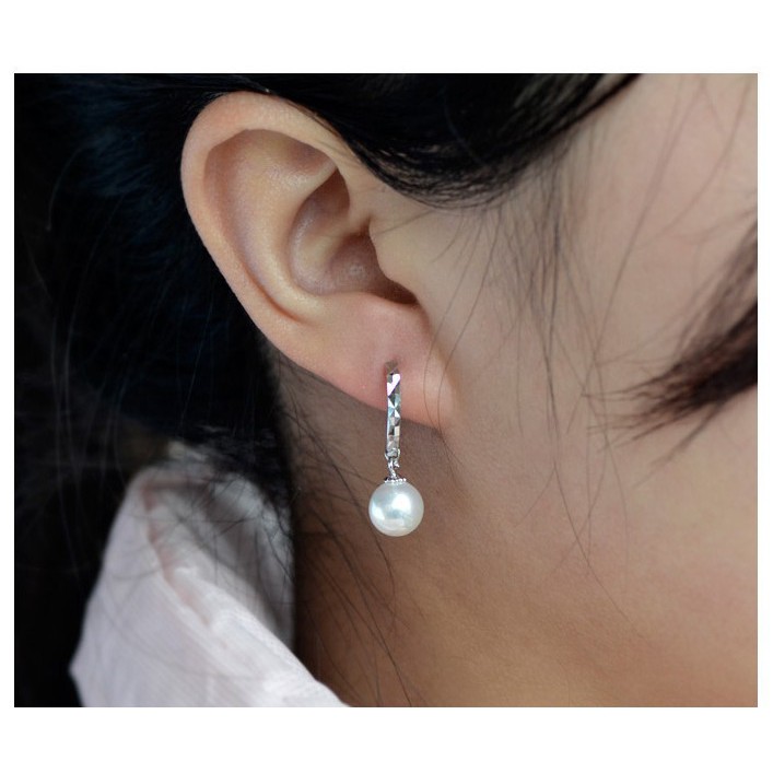 AIFEI 925 sterling silver anting fashion semua cocok anting mutiara wanita Anting-Anting-3