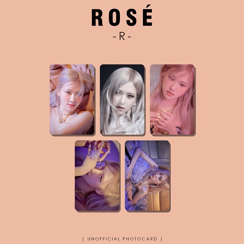 Unofficial Photocard Blackpink Rosé -R-