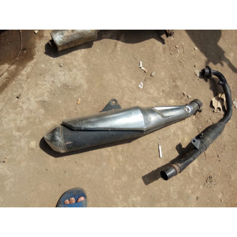 knalpot CBR 150R orsinil standar knalpot CBR lokal