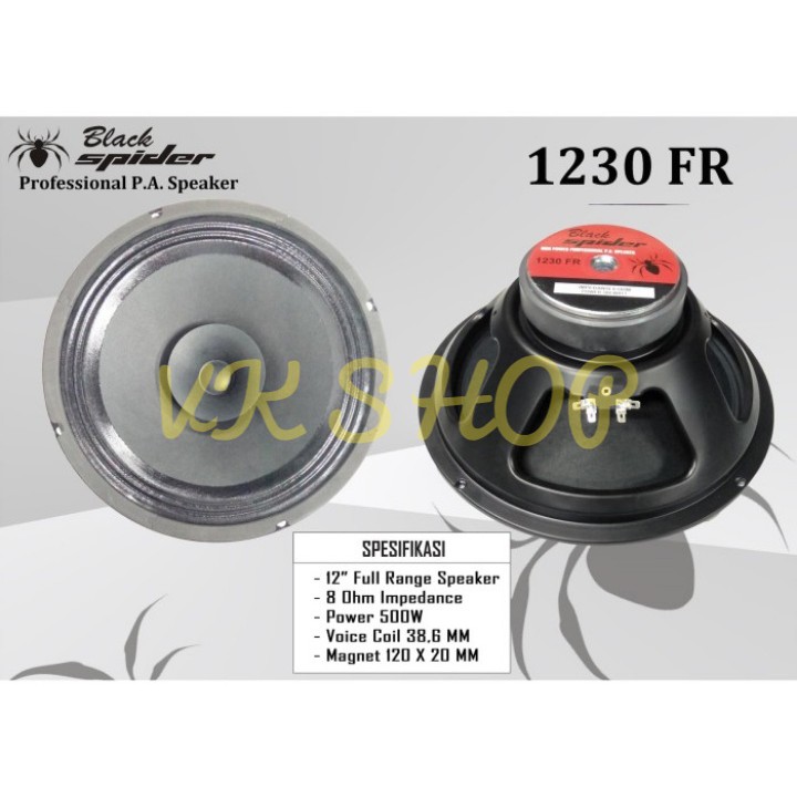 SPEAKER BLACK SPIDER 1230 FR 500WATT 12INC