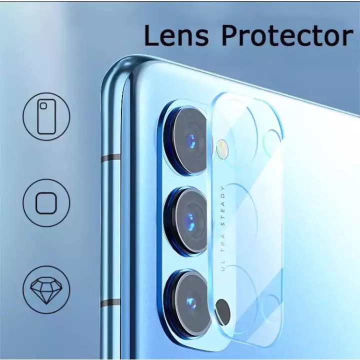 Pelindung Kamera Oppo A12 A15 A53 A54 5G A74 5G A91 K3 Reno 5 5F 4 Pro Tempered Glass Protection Camera Kaca Transparan
