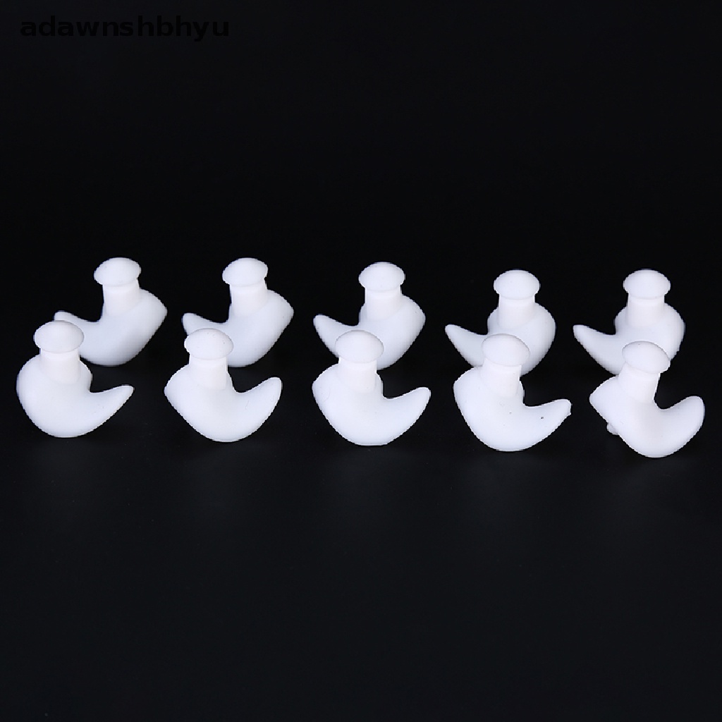 Adawnshbhyu 5pasang Ear Plug Busa Anti Bising Silcone Lembut Untuk Renang Tidur Kerja Musim Panas