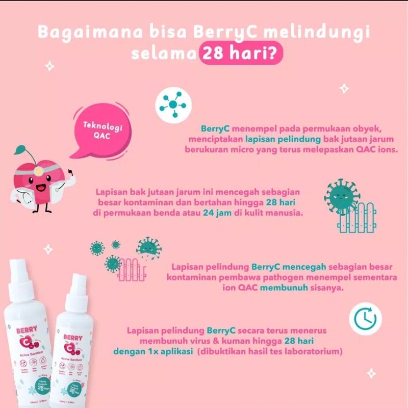 BERRYC Sanitizer 60ml 100ml 120ml 200ml 300ml 500ml