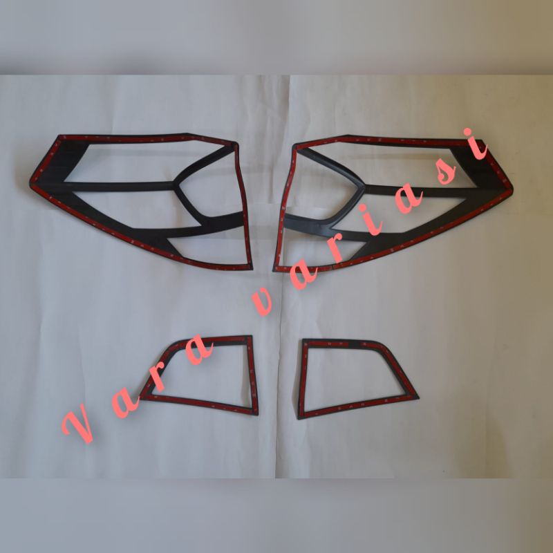 GARNIS LAMPU COVER LIS LAMPU BELKANG HONDA MOBILIO RS 2017 - 2020 BLACK