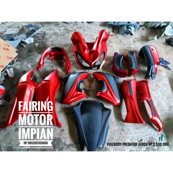 Fullbody predator variasi yamaha aerox cover body yamaha aerox model predator