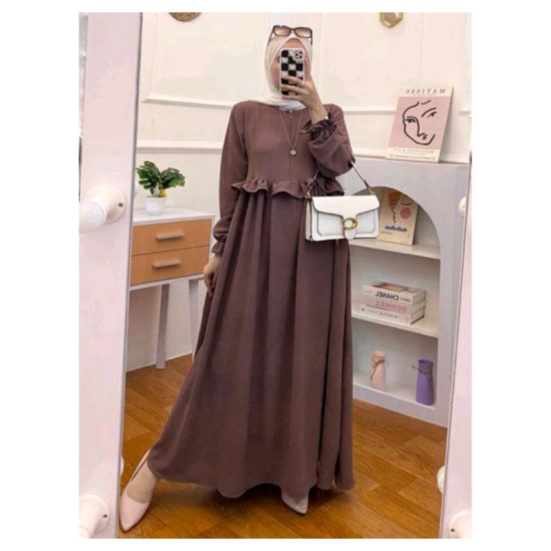 GAMIS CRINGKLE AIRFLOW BUSUI / BAJU MUSLIM GAMIS KONDANGAN