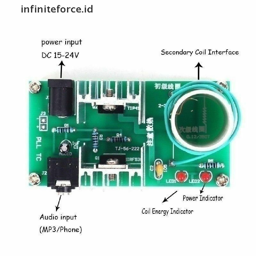 Set Coil Tesla Plasma Speaker Mini