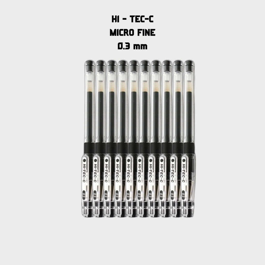 

Pulpen Hi-Tec-C 0.3 mm Hitam