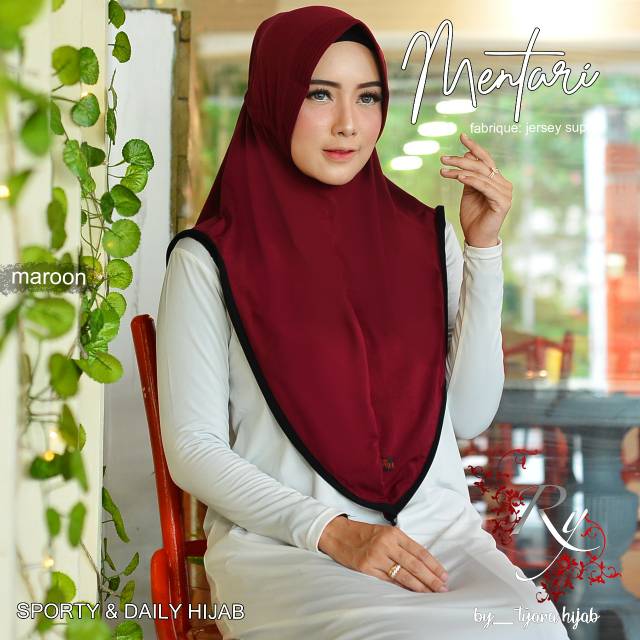 Bergo Serut Sporty &amp; Daily Hijab Mentari original Tyara Hijab