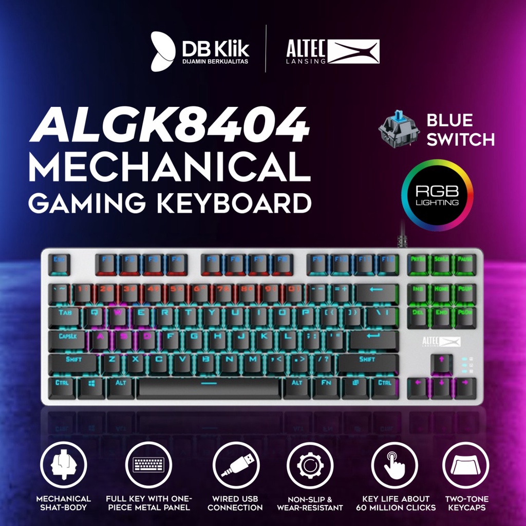 Keyboard Gaming Mechanical ALTEC LANSING ALGK-8404 Wired RGB