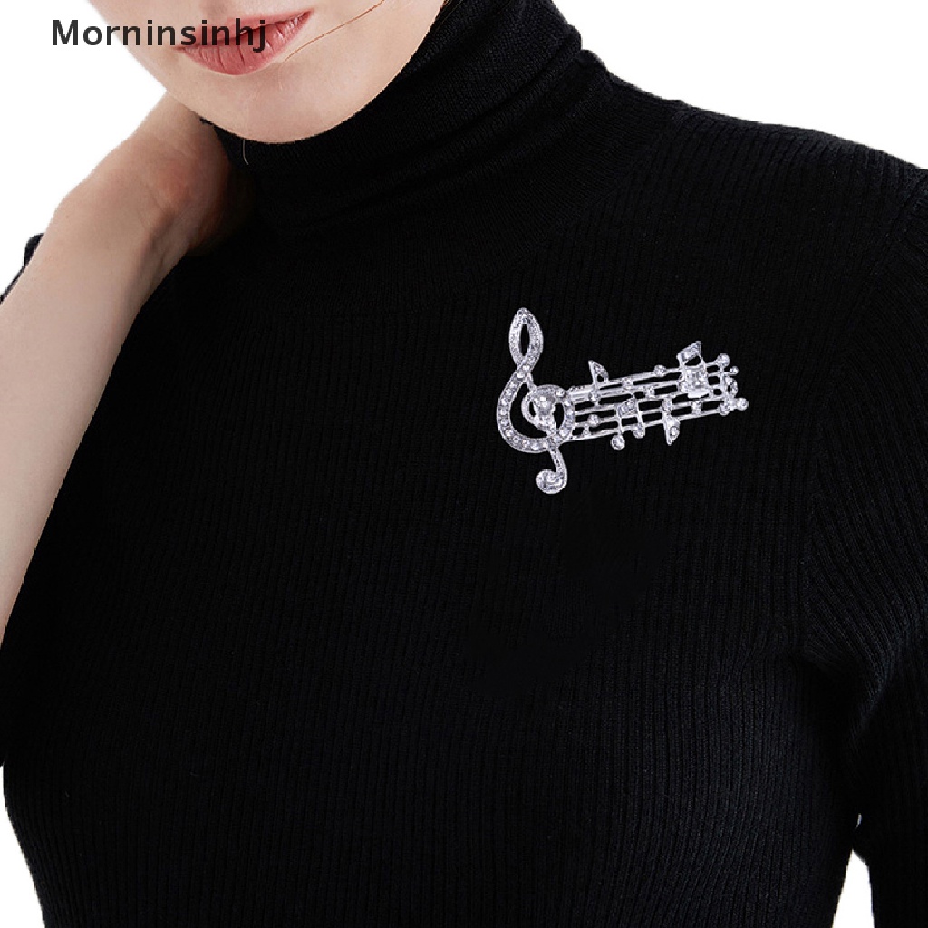 Mornin Musik Note Bros Enamel Pin Untuk Wanita Pria Penyanyi Pesta Perhiasan Hadiah Sweater Korsase Anti Silau Pin id