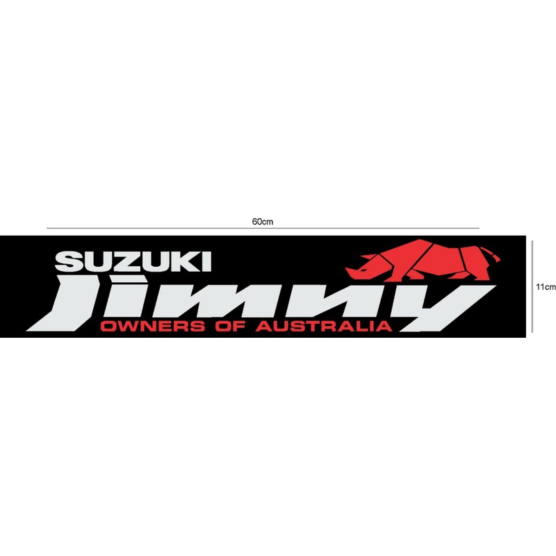 stiker kaca JIMNY Owners Of Australia