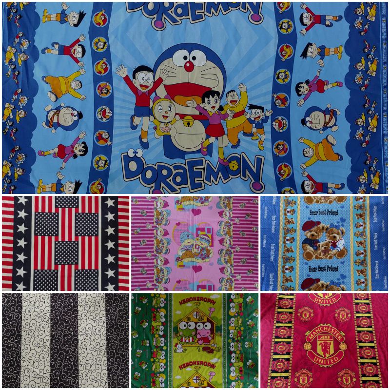 Kain TC sprei Kapas lebar 150cm Kain Lapisan Kapuk (0.5m)