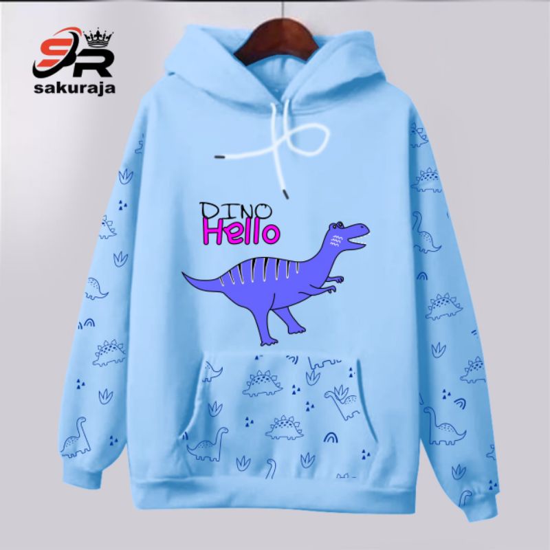 sweater hoodie anak baby Dino/umur 3-10 tahun bisa/COD