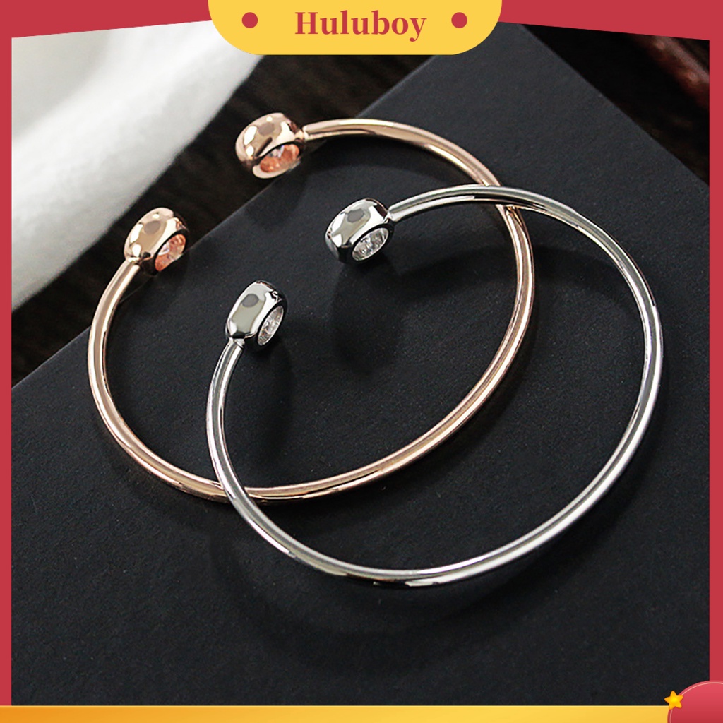 Hu Hu Hu Hu Hu Alat Bantu Pasang Kacamata♡ Gelang Bangle Handmade Bentuk Bulat Bahan Stainless Untuk Dekorasi