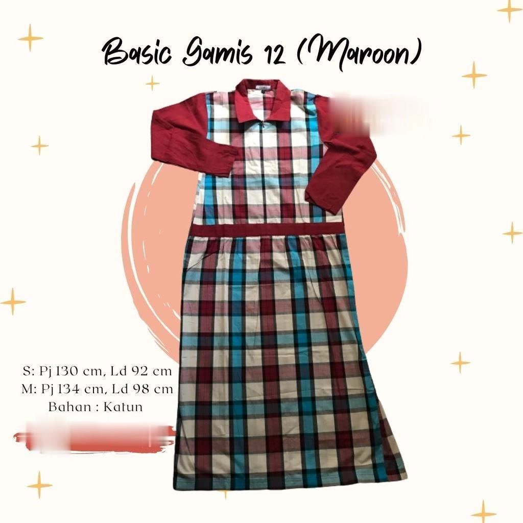 EZ PONDOK SANTRWATI MUSLIM - BASIC GAMIS 12 - BAJU HARIAN SANTRI GONTOR PUTRI - BAJU PESANTREN