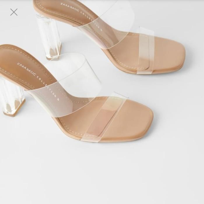 Heels Zara Vinyl Clear Transparent Heels