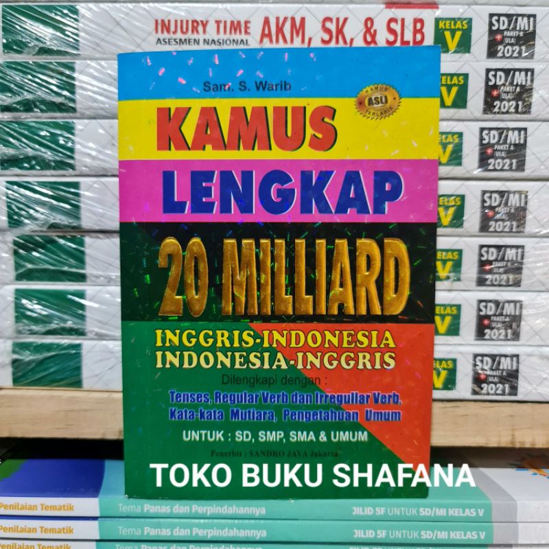 KAMUS INGGRIS LENGKAP 20 MILLIARD 100% ORIGINAL