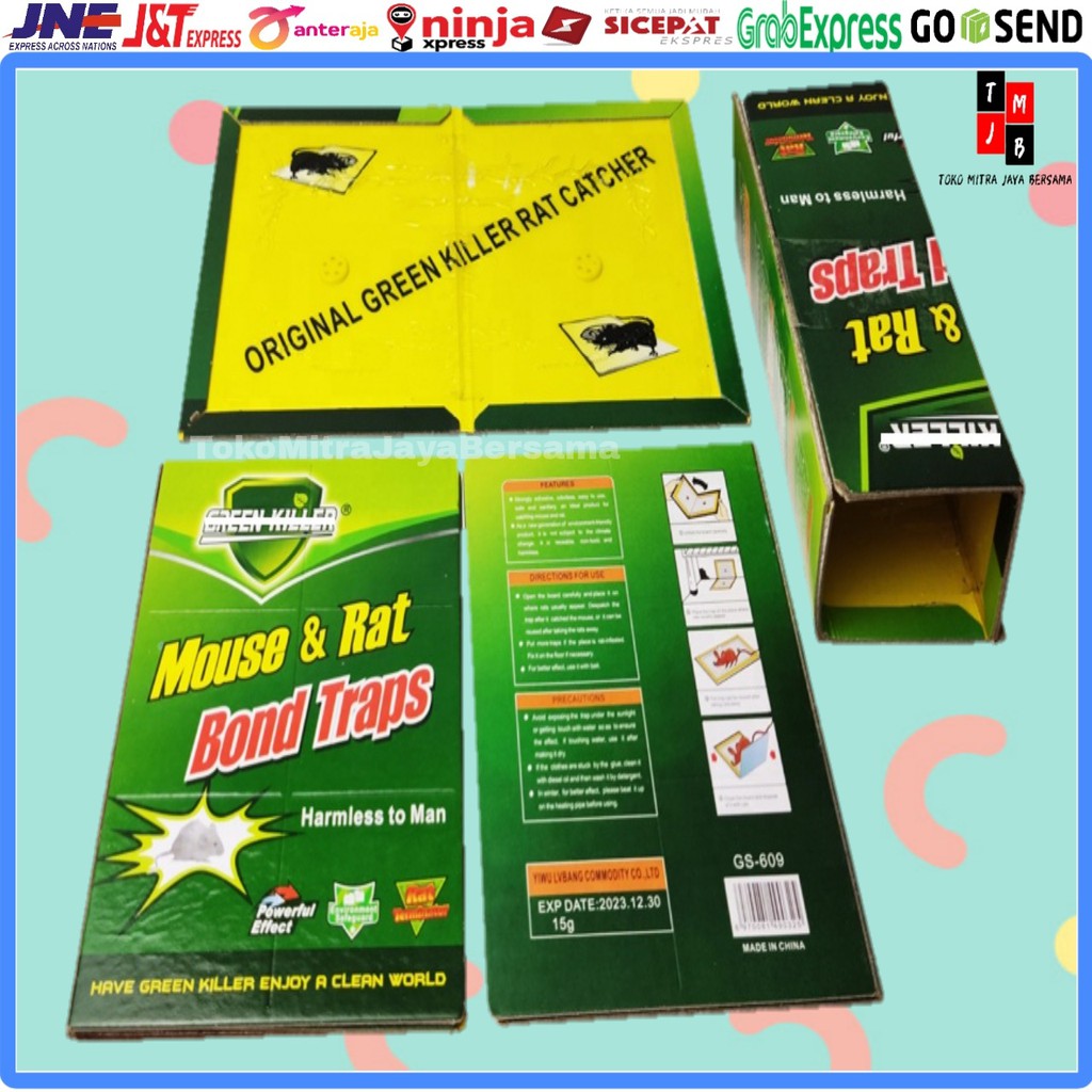 LEM TIKUS PAPAN JEBAKAN TRAP BUKU PERANGKAP IMPORT GLUE BOARD MOUSE JUMBO BESAR KUAT