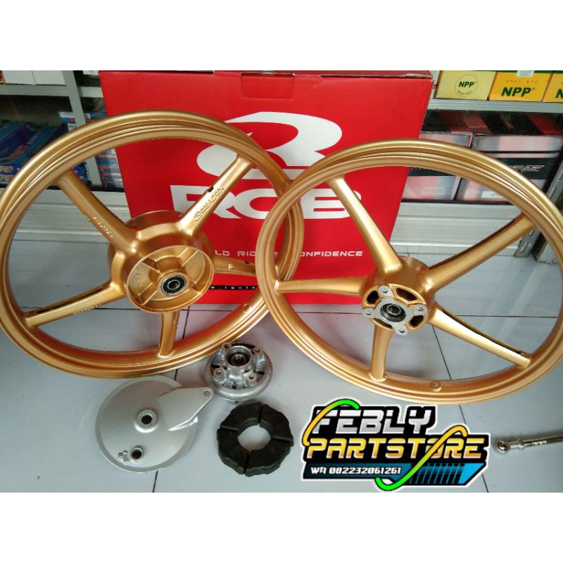 VELG RCB SP522 GOLD 140 160 RING 17 VELG RCB 17X140 17X160  VEGA JUPITER RX KING FIZ CB GL MP GL100 