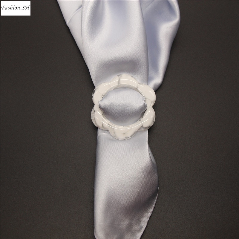 Stylish and generous multifunctional decorative silk scarf buckle