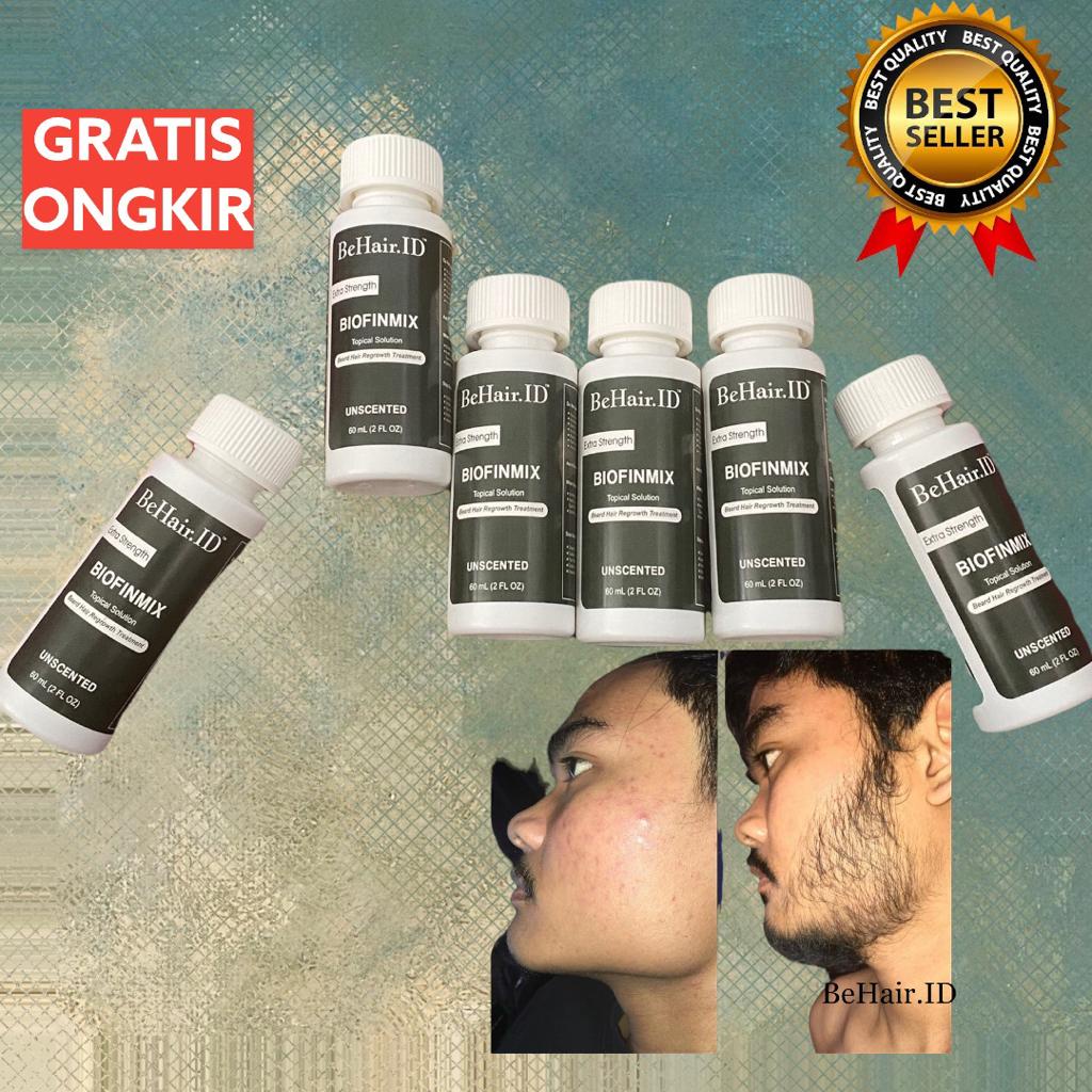 TERLARIS Serum Liquid BIOFINMIX BeHaird.ID BOURN BEARD Finmix Cave Biotin Finasteridee Minoxidil 5% BeHairId Penumbuh Jambang Kumis Alis Rambut Brewok Mencegah Kerontokan Kebotakan Uban ketombe ASLI ORIGINAL 100% Serum Beard OIL Penumbuh Brewok